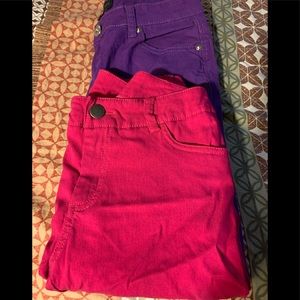 2 Skinny Jeans (15 inch waist)